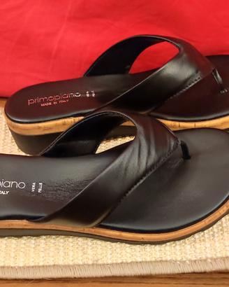 Sandali "primo piano" Nuovi pelle n.40 donna 
