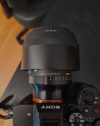 Obiettivo Sigma 85  f1.4 dg dn per sony e-mount