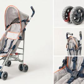 Passeggino leggero pieghevole a ombrello, compatto