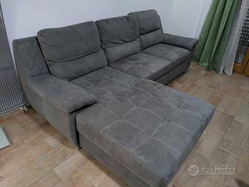 Divano Letto "Loto" con chaise longue a sinistra