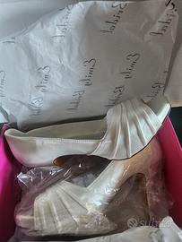 scarpe  di raso con tacco 10