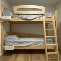 letto a castello in abete massiccio