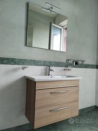 Mobile Bagno Sospeso Lavabo Specchio Luci