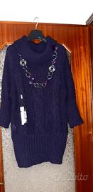 MAGLIONE MEZZO, NUOVO+ COLLANA.