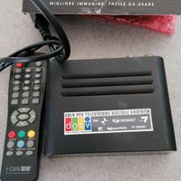 Decoder digitale terrestre I-CAN 100T con telecoma