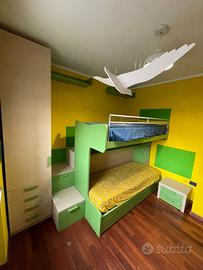 Cameretta Zalf per bambini con letto a castello