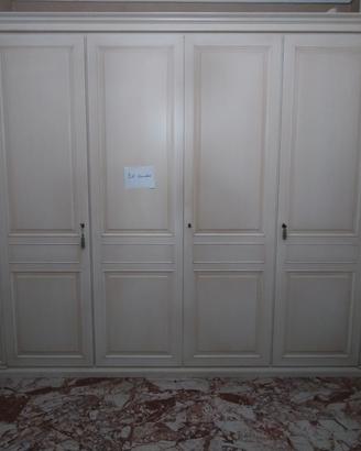 ARMADIO IN LEGNO MASSELLO 4 ANTE