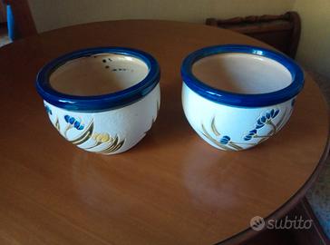 coppia vasi in ceramica