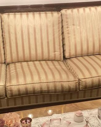 2 Divani Classici in Legno e Paglia di Vienna