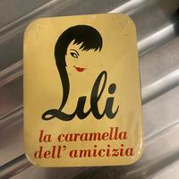 Scatola in latta Lulù per caramelle Vintage