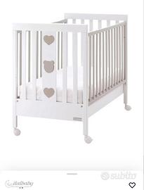 Lettino Italbaby BEAR bicolore +materasso NUOVO