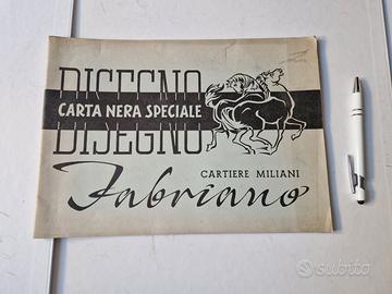 Album disegno carta nera Fabriano vintage