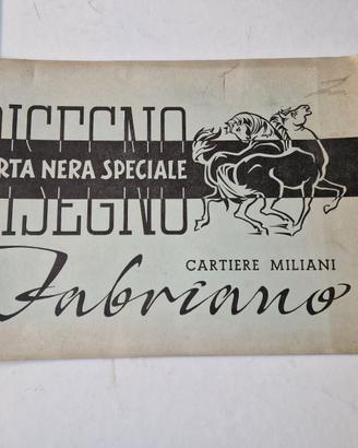 Album disegno carta nera Fabriano vintage