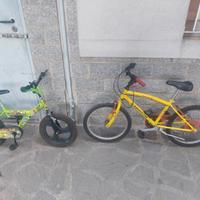 Due bici per bambini 