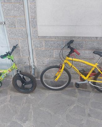 Due bici per bambini 