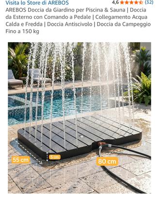 Doccia da giardino arebos