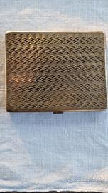 Portasigarette portabiglietti da visita in argento