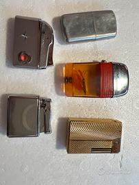 Lotto 5 Accendini Vintage da Collezione Anni 50/60