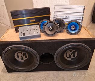 Impianto audio per auto completo di tutto