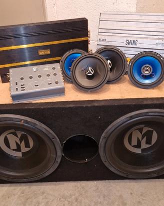 Impianto audio per auto completo di tutto
