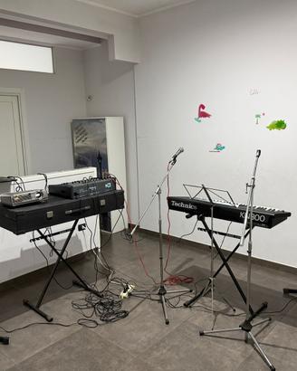 Impianto piano bar con proiettore