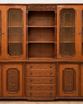 credenza vetrina  artigianale  in massello