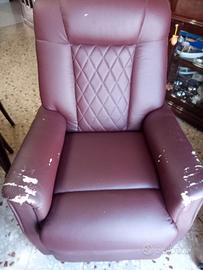 poltrona elettrica reclinabile