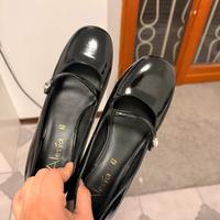 Scarpe Mary Jane in vernice nera - Vera pelle