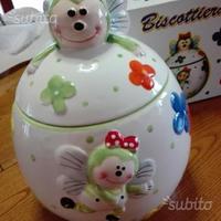 Biscottiera in ceramica nuova