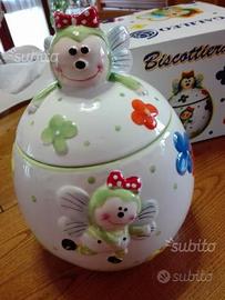 Biscottiera in ceramica nuova