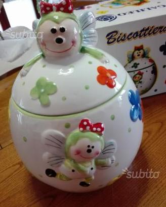 Biscottiera in ceramica nuova