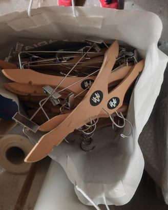 45 grucce di legno con molletta