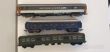 Lima trenini H0 lotto carrozze. 