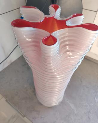 grande vaso lavorato vetro