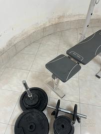 Panca con pesi