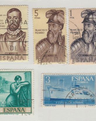 70 Francobolli Spagna 1951/1975 in busta