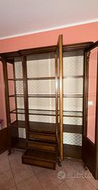 Trio vetrina/tavolo/tavolino stile 800