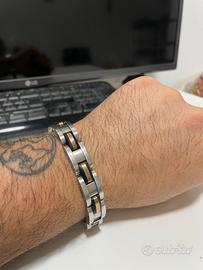 Bracciale uomo BREIL acciaio bicolore