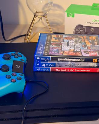 Sony ps4 pro 1TB gta v + god of war+ the last