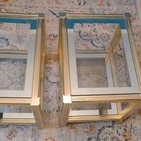 tavolini/comodini metallo e vetro