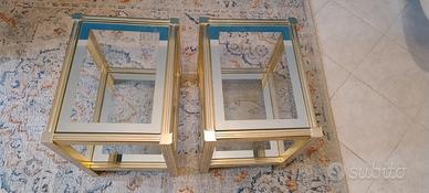 tavolini/comodini metallo e vetro