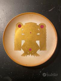 Piatto porcellana decorata a mano Ernesto Comolla