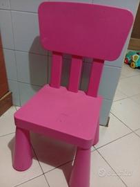 Sedia rosa bambini