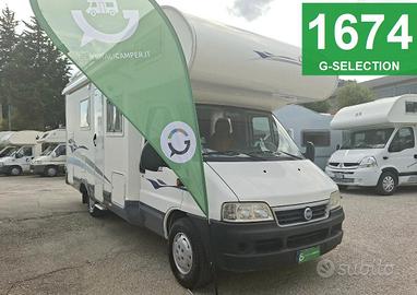 CAMPER CHALLENGER FIAT MANSARDATO 6 POSTI SEMIDINE