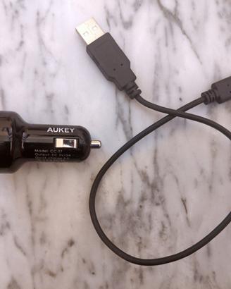 Caricabatterie da auto USB Aukey CC-T7