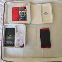 HTC one M7. 801 n red