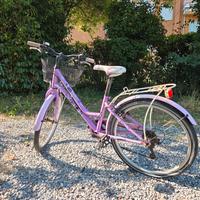 Bicicletta lilla da bambina