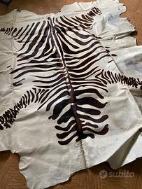 Tappeto in vera vacchetta disegno zebra