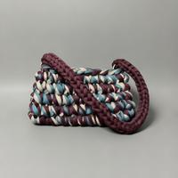 Borsa all’uncinetto in fettuccia