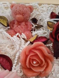 bouquet di candele,candele personalizzate